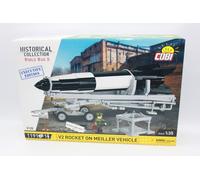 Cobi Jeu de construction V2 Rocket on Meiller Vehicle 1191 pièces Édition Executive Noir et blanc