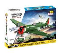 Cobi Jeu de construction P-47 Thunderbolt et remorque citerne 5736