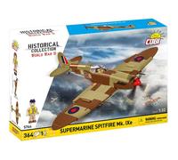COBI 5764 - AVION SUPERMARINE SPITFIRE Mk. IXe - JEU DE CONSTRUCTION - MARRON