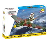 COBI 5766 - AVION MESSERSCHMITT ME 163B KOMET - JEU DE CONSTRUCTION - VERT ET MARRON