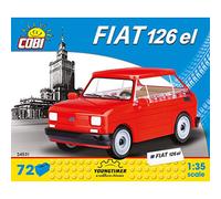 Cobi Kit de construction Fiat Maly 126p (1994-1999) 1/35 72 pièces Rouge
