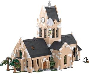 COBI Collection Historique Seconde Guerre Mondiale Église Sainte-Mère-Eglise 2280 Pièces 63 x 31 x 41 cm 13+ Ans
