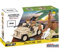COBI HC Seconde Guerre mondiale Willys MB-SAS 180kl 2298
