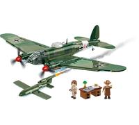 COBI Heinkel He 111 H-22 avec V1 (Fieseler FI 103), 927 pièces | Pad Printed, Executive Edition, 2 figurines, Avion, Missile V1 (Fi 103), Socle, Plaque nominative, 10+
