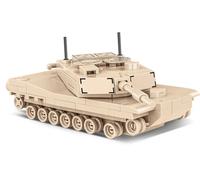 COBI Historical Collection World War II Abrams M1A2 3106 Ensemble de Construction de l'armée, Sable du désert, Taille Standard
