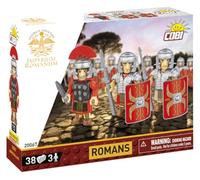 COBI Légionnaires Romains Imperium ROMANUM, Échelle 1:35, 38 pièces | Pad Printed, 3 figurines de légionnaires, accessoires de guerriers romains, collection IMPERIUM ROMANUM, 5+