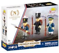 COBI Prussian Soldiers, Napoleonic Wars, 39 pièces | Pad Printed, 3 figurines de soldats prussiens, Accessoires de collection, Pièces fabriquées dans l'UE, 5+