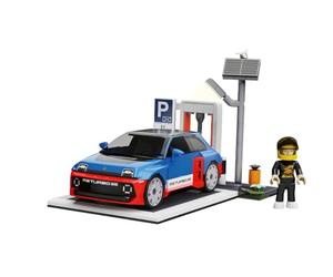 COBI Renault 5 Turbo 3E & EV Station, Échelle 1:35, 238 pièces | Licence Renault, Diorama EV, Figurine, Roues mobiles, Pneus en caoutchouc, Éléments imprimés, Fabriqué dans l’UE, 7+