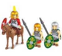COBI Roman Auxilia Imperium ROMANUM, 45 pièces, 3 Figurines | Pad Printed, Troupes auxiliaires romaines Auxilia, 3 figurines, Cheval, Accessoires romains, Pièces fabriquées dans l'UE, 5+