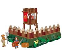 COBI Roman Camp - Watchtower Imperium ROMANUM, 628 pièces, 3 Figurines | Pad Printed, Tour de guet romaine, Camp modulaire, 3 figurines, Étendard Aquila SPQR, Pièces fabriquées dans l'UE, 8+