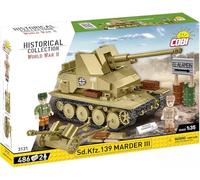 Cobi Jeu de construction Sd.Kfz.139 Marder III – 486 briques, 2 figurines, Marron