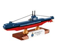 Cobi 4862 Jouet de construction Sous-marin de classe U HMS Upholder (P37) Bleu et rouge