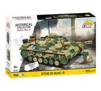 Cobi Jeu de construction StuG III Ausf. G Échelle 1:28, 955 pièces, 1 figurine, Vert