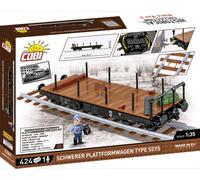 Cobi Trains 6284 German Railway Wagon lourd à plate-forme type SSY 6284