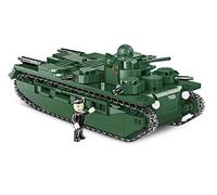 COBI Vickers A1E1 Independent, 1:35, 887 Briques, 1 Figurine | 5 tourelles, Tourelles rotatives, Éléments imprimés, Figurine, Plaque, The Tank Museum, 1:35, UE