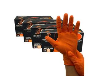 COBIC BOITE DE 50 GANTS ORANGE NITRILE PARFAIT POUR LA MECANIQUE - TAILLE XL
