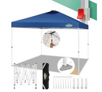 COBIZI Barnum Pliant 3x3 Tonnelle de Jardin Exterieur 3x3m Imperméable avec Système Pop up Click | UPF 50 + | Tonnelle Pliante 3x3m Tente Inclus Évent air,8X enjeux Sac de Transport(Bleu Marine)