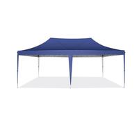 COBIZI Tonnelle 3x6m Tente Pliante Tonnelle de Jardin avec 6 Parois 2.0, Latérales Tente Réception Pavillon Pliable, Robuste, Protection UV, Imperméable, Fête, Livré avec Sac de Transport(Bleu)