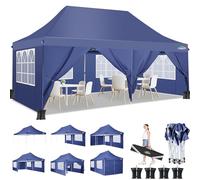 COBIZI Tonnelle de Jardin 3x6m, Tonnelle Pliante 3x6 de Jardin, 6 Murs