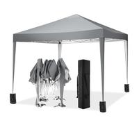 COBIZI Tonnelle Pliante 3x3m, Barnum Pliant 3x3 Professionnel,Tonnelle de Jardin Imperméable Tentes de Reception Gazebo de Jardin avec 4 Sac de Sable, Gris