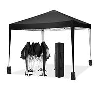 COBIZI Tonnelle Pliante 3x3m, Barnum Pliant 3x3 Professionnel,Tonnelle de Jardin Imperméable Tentes de Reception Gazebo de Jardin avec 4 Sac de Sable, Noir