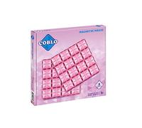 Coblo Pastel - Extension de Plaques de Base pour Blocs de Construction Magnétiques - Jouets Educatifs pour la Créativité - 2 Pièces - Rose Pastel
