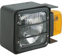 Cobo 79420 Phare Avant de Tracteur 3 Fonctions avec Clignotant Fixation Inférieure, 151mm x 220mm x 126mm