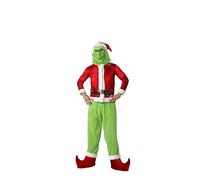 Cobo Regalo, S.L Déguisement de monstre de Noël vert pour adulte avec masque (taille L)