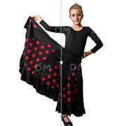 Cobo Regalo, S.L Jupe flamande pour enfant à pois - Taille 6