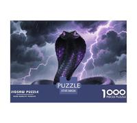 Cobra 1000 Pieces Faune Sauvage Puzzle pour Adulte Jeu Éduchatif Défi De l'art De La DécoRation Moderne Adultes Enfants 38x26cm/1000pcs