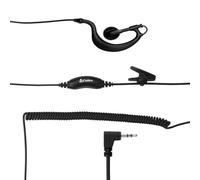 Cobra 2.5mm C-Style in-Ear Headset with Foam Earpiece, Black