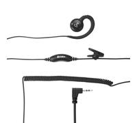 Cobra 2.5mm C-Style Swivel Wrap Over-The-Ear Headset, Black