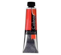 Cobra Artist Tube de couleurs à l'huile mélangeable à l'eau - 40 ml Rouge cadmium médium 314 - Haute qualité - Haute pigmentation - Nettoyage sans solvant à l'eau - Excellente résistance à la lumière