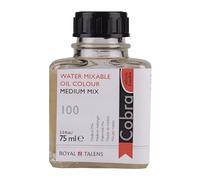 Cobra Auxiliaries - Médium Mix Bottle 75 ml - Médium pour peinture à l'huile sans solvant et mélangeable à l'eau - Ajoute de la brillance et de la transparence - Haute qualité