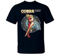 Cobra Cobura Japanese Manga Comic 1982 Mens T-Shirt Cotton Unisex Black Tee Tops L