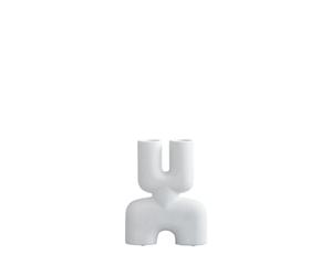 Cobra Double Vase Petit Os Blanc