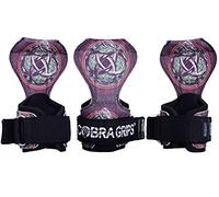Cobra Grips Pro Gants d'haltérophilie avec sangles résistantes, crochets de levage alternatifs pour soulevés de terre, support de poignet réglable en néoprène rembourré (Pro Knot-Sub-Leath)