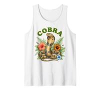 Cobra Groovy Floral Cobra Aquarelle Boho Cobra Débardeur