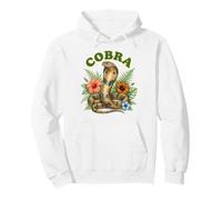 Cobra Groovy Floral Cobra Aquarelle Boho Cobra Sweat à Capuche