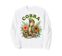 Cobra Groovy Floral Cobra Aquarelle Boho Cobra Sweatshirt