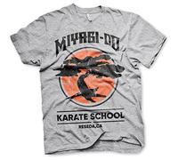 Cobra Kai Officiellement sous Licence Miyagi-Do Karate School Hommes T-Shirt (Gris-Heather), XX-Large