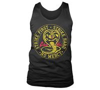 Cobra Kai Officiellement sous Licence Round Patch Débardeur Tricot de Corps Vest (Noir), Large