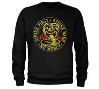 Cobra Kai Officiellement sous Licence Round Patch Sweat-Shirt (Noir), Small