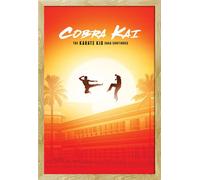 Cobra Kai - Poster - The Saga Continues + cadre interchangeable, Shinsuke® Maxi MDF hêtre, vitre acrylique