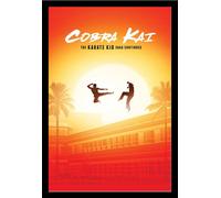 Cobra Kai - Poster - The Saga Continues + cadre interchangeable, Shinsuke® Maxi MDF noir, vitre acrylique