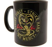 Cobra Kai - Tasse à café "Strike First No Mercy" TA9392 (Taille unique) (Noir/Jaune)