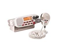 Cobra MR F45-D Radio marine VHF à montage fixe, 25 W, submersible, écran LCD, microphone antibruit, canaux météo de la NOAA, indicateur de puissance du signal, balayage des canaux, blanc