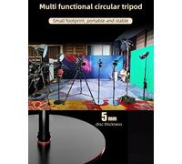 Cobra RB-A200 Monopode professionnel en aluminium pour appareil photo, monopode de studio, base lestée et hauteur réglable, support de sol, trépied lumineux, diamètre du socle : 20 cm