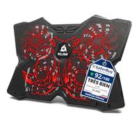 Cobra Refroidisseur pour Ordinateur Portable - 4 Ventilateurs Silencieux | Turbine à Flux Croisé Assurant Refroidissement Rapide Efficace, Compatible avec les PC jusqu'à 17 Pouces, Léger, Solide