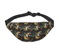 Cobra Sac banane imperméable avec 3 poches zippées pour course à pied et voyage, noir, taille unique, tendance, noir, taille unique, tendance, Noir , Taille unique, Mode